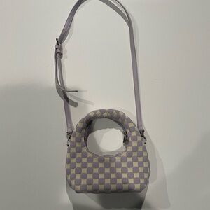 Checkered Lavender Handbag